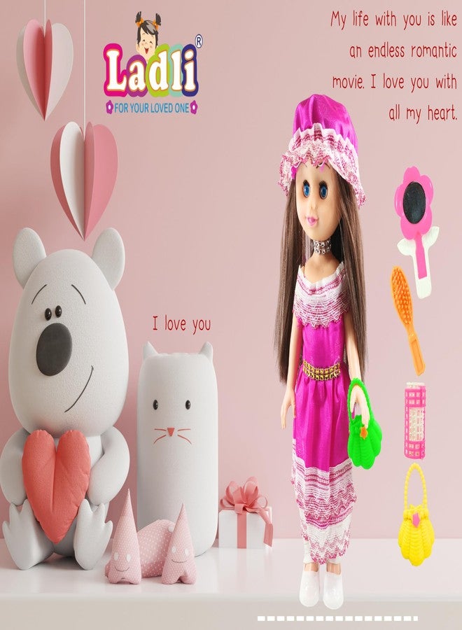 Ladli Blinking Eye Girl Doll Cool Dress Doll Toy for Kids Age 3 yr & Above 714 (Multicolor) - Image 4