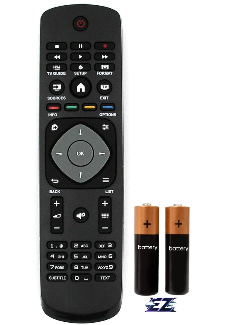 ELTRAZONE Replacement Remote Control for Philips LED 3D TV 996590009359 / YKF346-001 with battery - Image 1