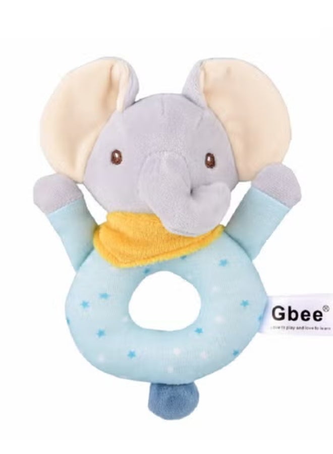 جبيه طقم ألعاب خشخيشات من القطن العضوي مصنوع من مواد عالية الجودة للأطفال، ألعاب تعليمية للأطفال الرضع - Image 2