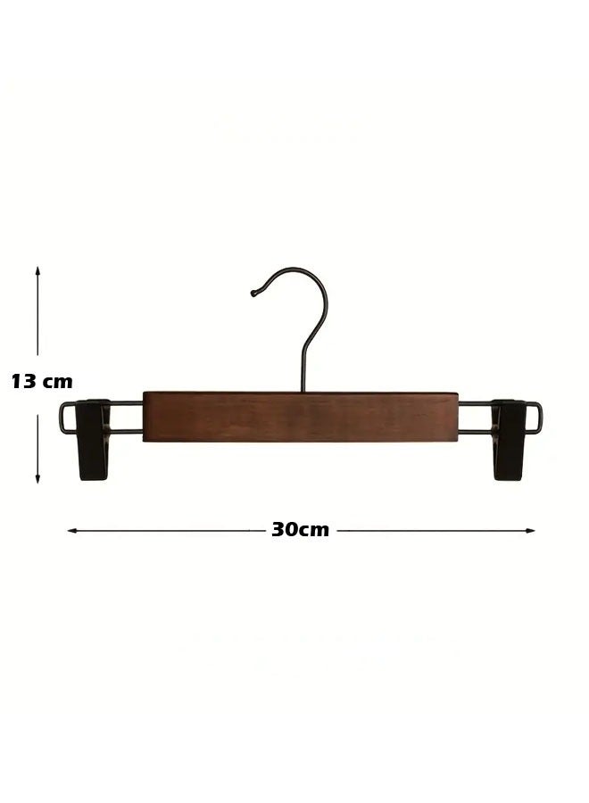 keke Pack of 20 Non-Slip Seamless Multi-Function Belt Clip Solid Wood Hook Hanger  - Image 2