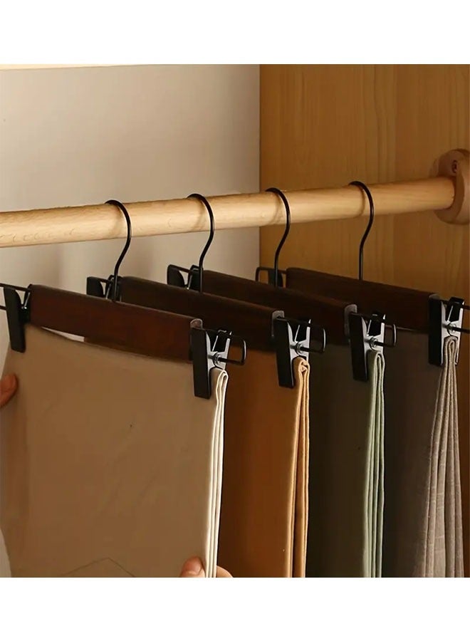 keke Pack of 20 Non-Slip Seamless Multi-Function Belt Clip Solid Wood Hook Hanger  - Image 3