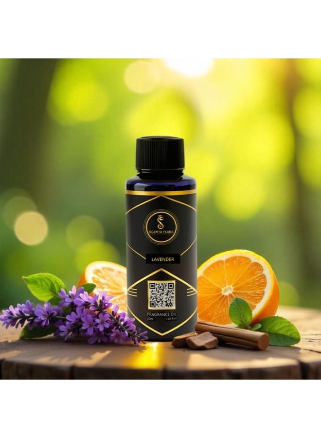 SCENTA FLORA Lavender Fragrance Oil Aromatherapy 50ml | IFRA Certified | Fusion of Muguet, Jasmine & Musk | Designed to Enrich Any Space | Designed for Home, Office and Relaxation Areas - Image 3