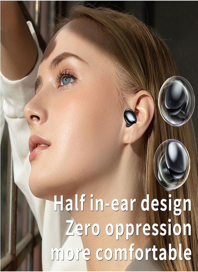 Generic - Multifunction Wireless Headset With Microphone TWS In-Ear Hi-Fi Noise Cancelling Painless Tight Fit (Black) - Image 1