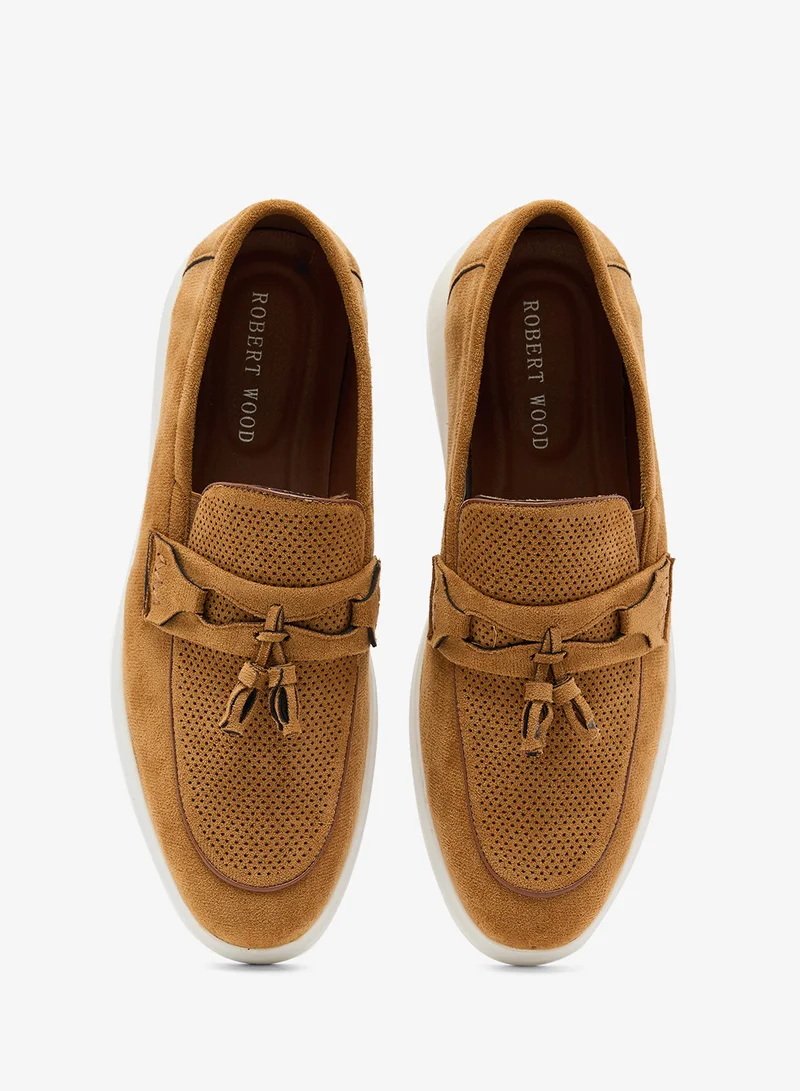 Robert Wood  Classic Perforated Tassel Loafers for Men | Best Price UAE