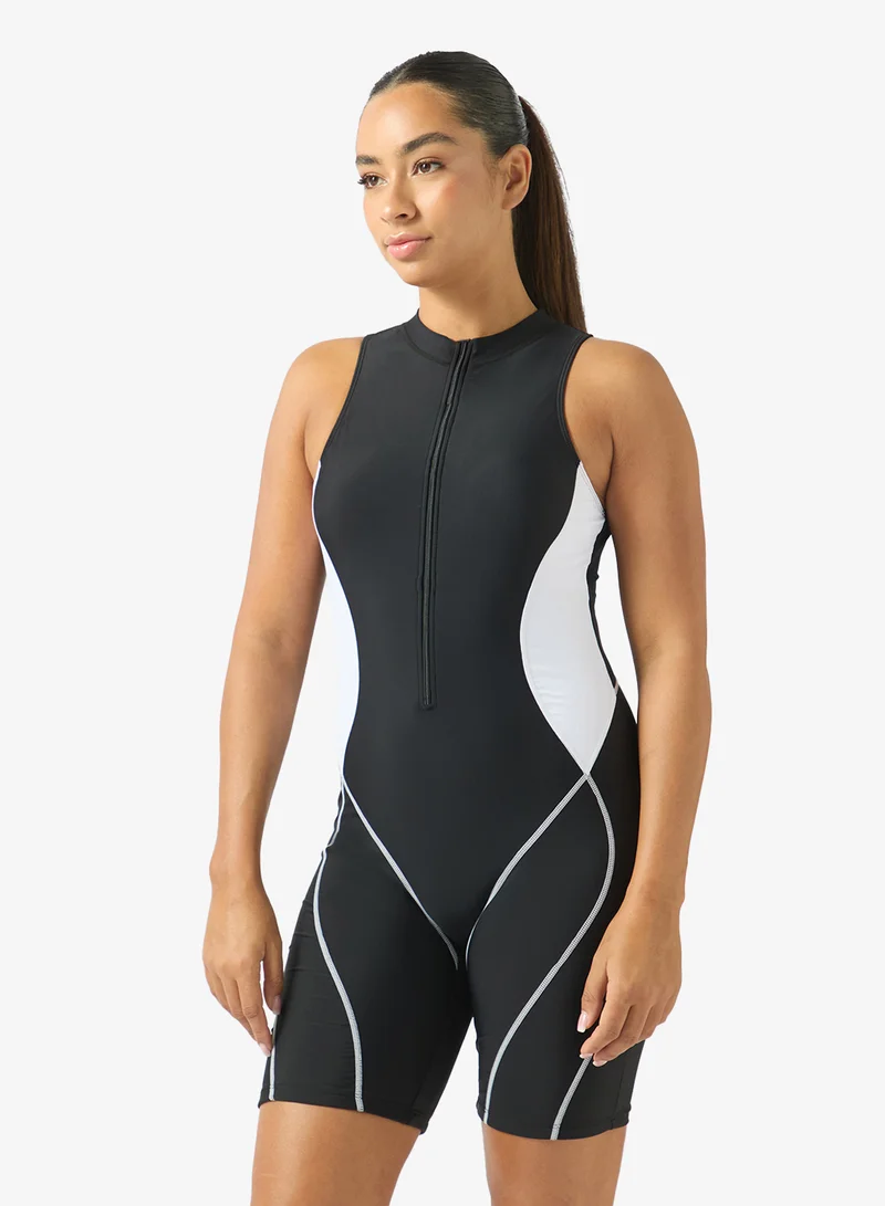 Frwd Zip Up Colorblock Rashguard