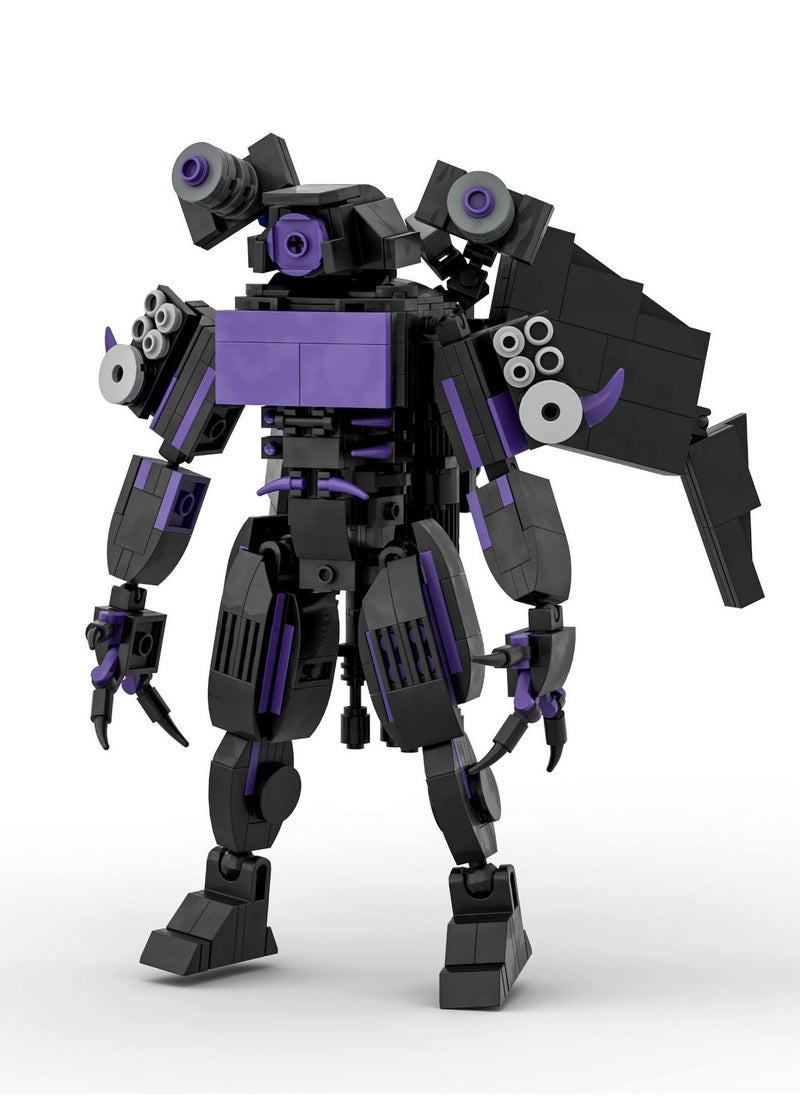 Lowyam - Skibidi Toilet Building Blocks,Upgraded Titan Cameraman vs Titan Speaker Man Building Blocks Toys, Skibidi Toilet Series Figure Model Reproducible Assembly Skibidi Toilet Building Block - Image 1