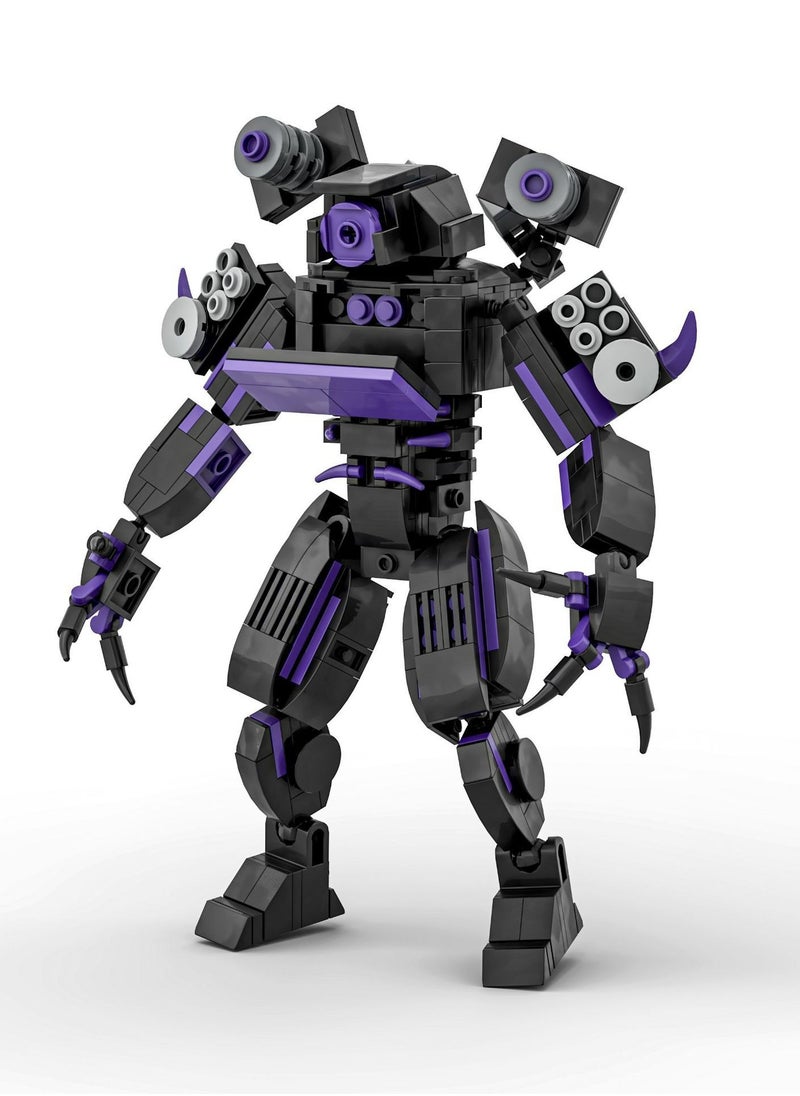 Lowyam - Skibidi Toilet Building Blocks,Upgraded Titan Cameraman vs Titan Speaker Man Building Blocks Toys, Skibidi Toilet Series Figure Model Reproducible Assembly Skibidi Toilet Building Block - Image 1