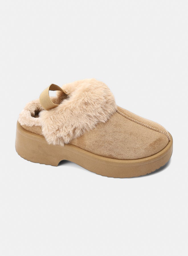 Dejavu Shoes GER-DVTX-004 Slip On Plain Suede Mules For Women - Image 2