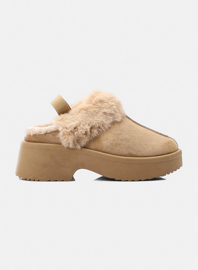 Dejavu Shoes GER-DVTX-004 Slip On Plain Suede Mules For Women - Image 1