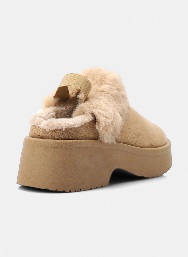 Dejavu Shoes GER-DVTX-004 Slip On Plain Suede Mules For Women - Image 3