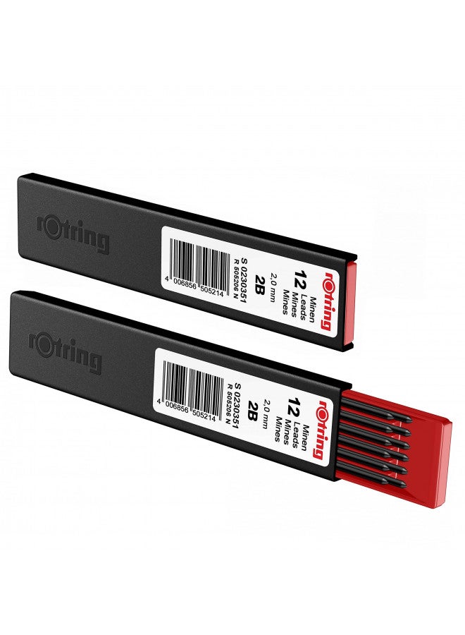 Rotring Tikky Mechanical Pencil, Replacement Leads, 2.0 mm - Image 3