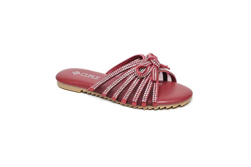 Cuple Girls flat sandals with decorative knot design
