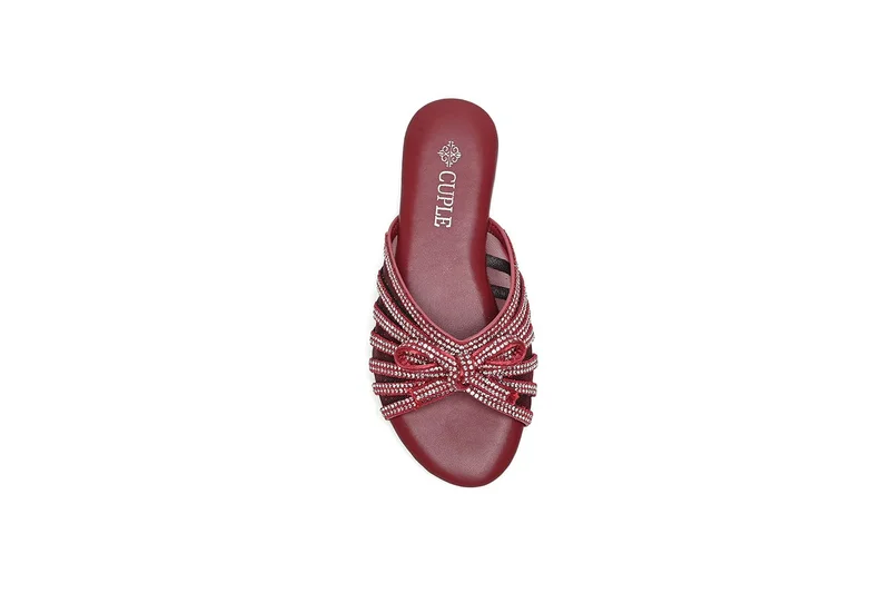 Cuple Girls flat sandals with decorative knot design