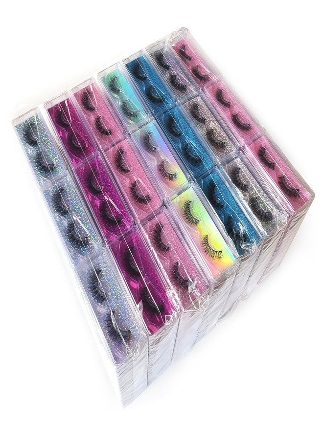 U-Hotmi Wholesale Faux Mink Lashes 50 Pair Natural Look Fluffy Eyelashes Soft Lashes Bulk 5 Styles Volume Lashes with Individual Package - Image 5