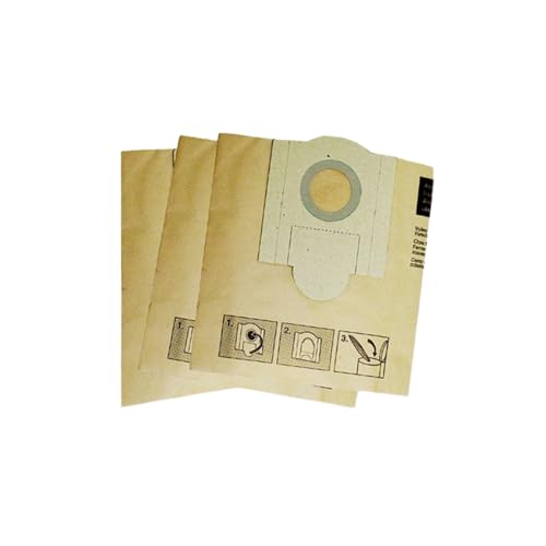 Fein Turbo II Vacuum Dust Bag - Two-Stage Filtration - Traps Fine Particles, Disposable, Tear-Resistant Construction - 3 Pack - 69908195014 - Image 1