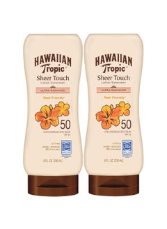 Hawaiian Tropic Sheer Touch Ultra Radiance Lotion Sunscreen SPF 50, 8oz Twin Pack | Hawaiian Tropic Sunscreen SPF 50, Sunblock, Oxybenzone Free Sunscreen, Body Sunscreen Pack, 8oz each - pzsku/Z96CBAF426C3D702EB30DZ/45/_/1734347235/79326490-12c6-4d5b-9e8a-23781b15545c