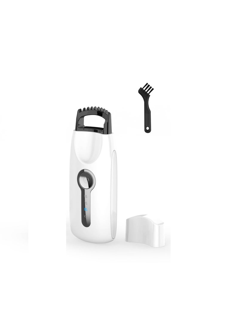 5D Heated Eyelash Curler with 3 Temperature Settings and Quick Heating for Effortless Curls, Includes Cleaning Brush, Professional Frosted Design in White - Image 1