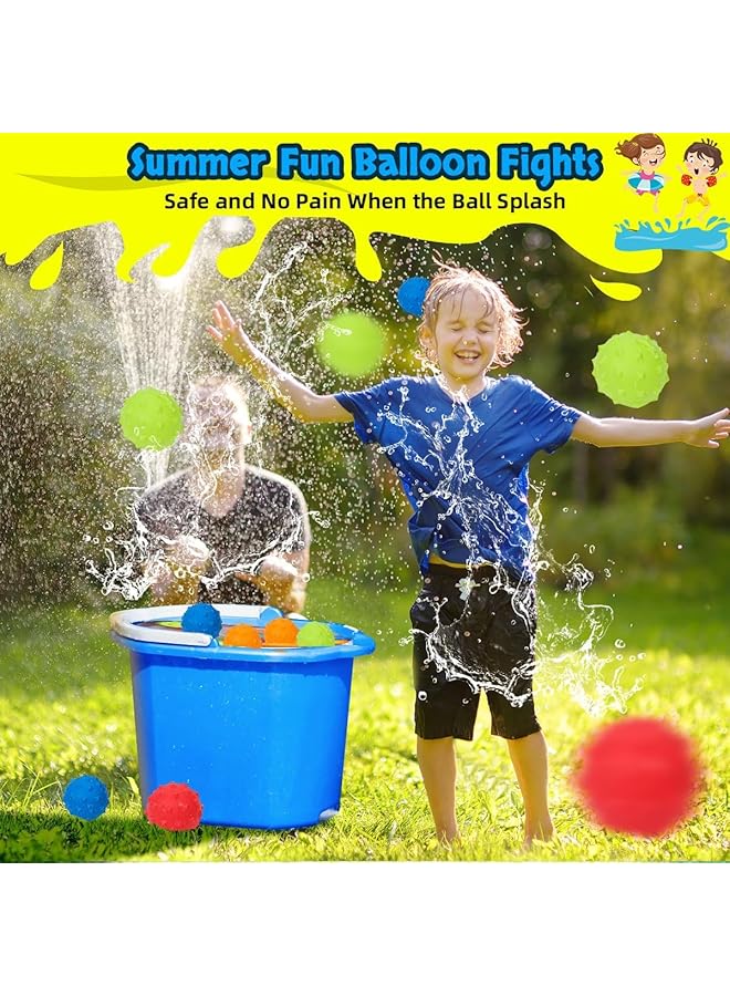 KASTWAVE 12Pcs Reusable Water Balloons Silicone Refillable Water Balloons Self Sealing Quick Fill Summer Fun Water Toys For Outdoor Activities Summer Party Water Park Family Game For Kids Adults - Image 5