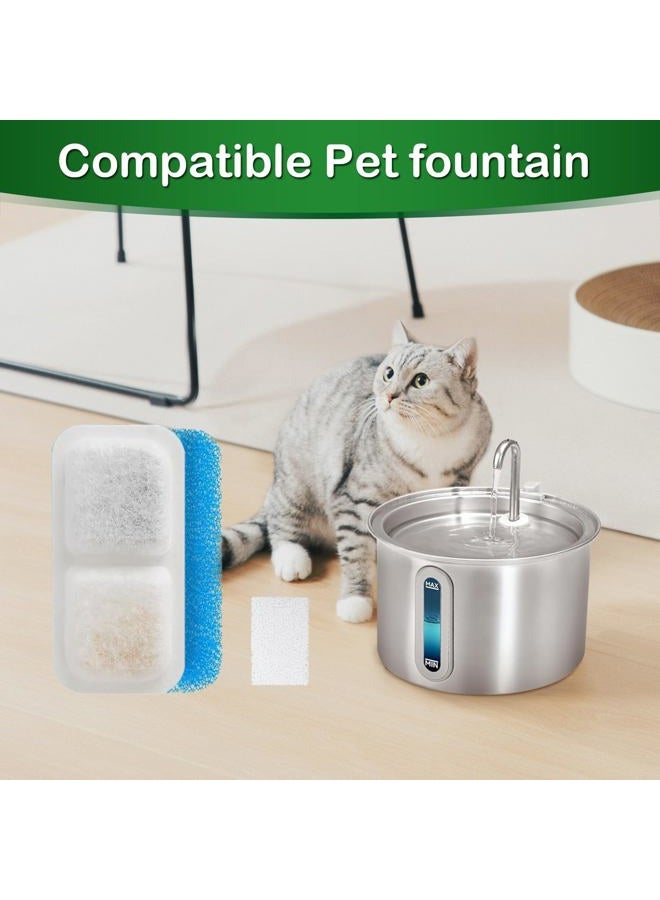 Opeth Cat Water Fountain Filters for 67oz/2L Stainless Steel Cat Fountain Filters,Cat Water Fountain Filters Replacement (12+12+12 Pack) - Image 2
