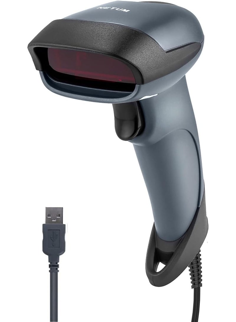 NETUM Handheld 1D Laser Barcode Scanner 32 Bit USB Wired Cable Reader - Image 3