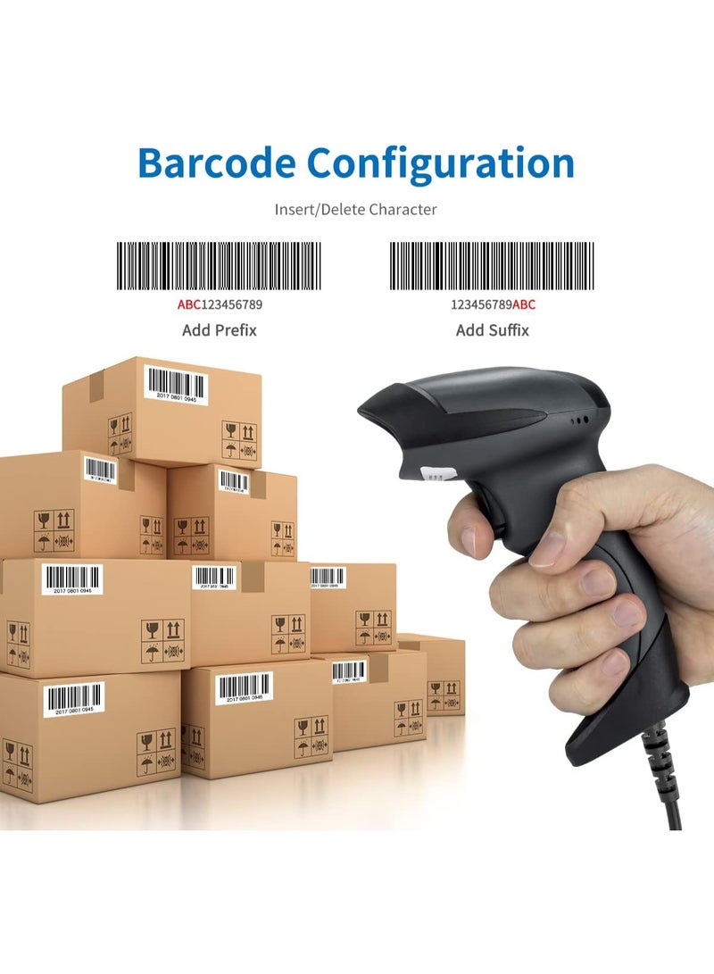 NETUM Handheld 1D Laser Barcode Scanner 32 Bit USB Wired Cable Reader - Image 4