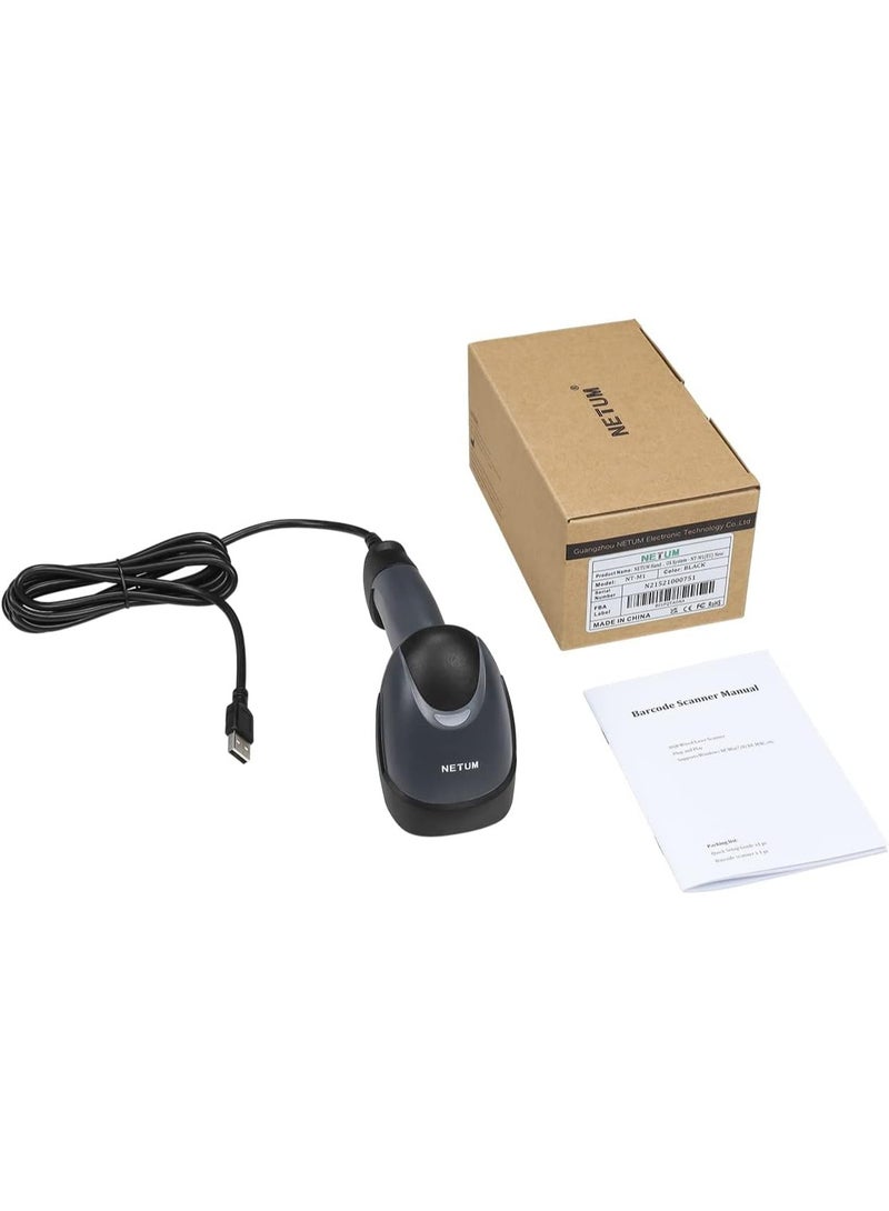 NETUM Handheld 1D Laser Barcode Scanner 32 Bit USB Wired Cable Reader - Image 2