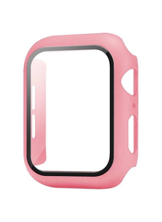 For Apple Watch Case Applewatch Strap Pc Tempered Glass Case 49mm Strap Watch Case-Color:White-Exterior Dimension:38mm