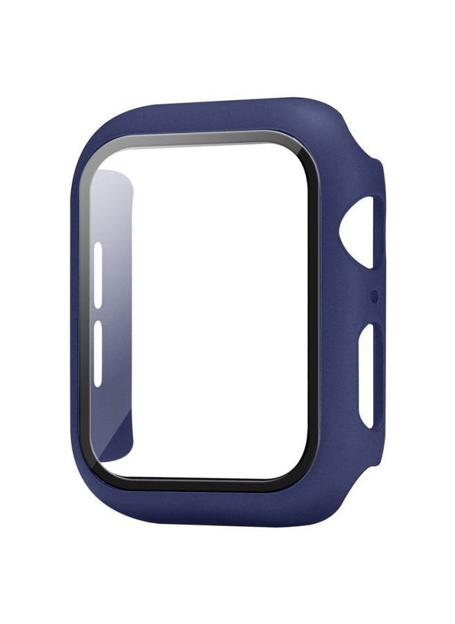 For Apple Watch Case Applewatch Strap Pc Tempered Glass Case 49mm Strap Watch Case-Color:White-Exterior Dimension:38mm