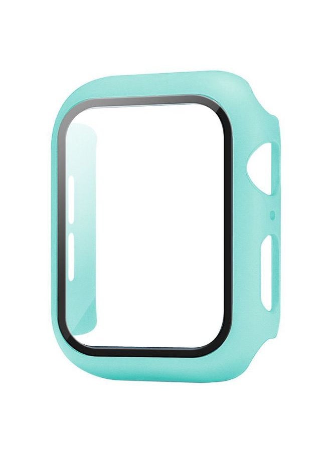 For Apple Watch Case Applewatch Strap Pc Tempered Glass Case 49mm Strap Watch Case-Color:White-Exterior Dimension:38mm
