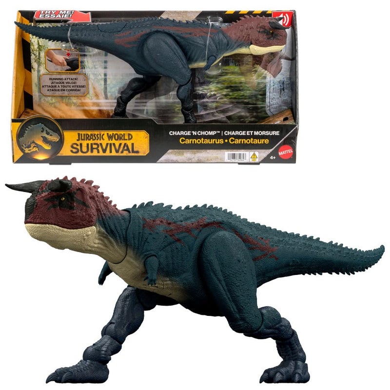 Jurassic World Survival Charge 'N Chomp Carnotaurus Action Figure (43.43 x 17.78 cm) - Image 2