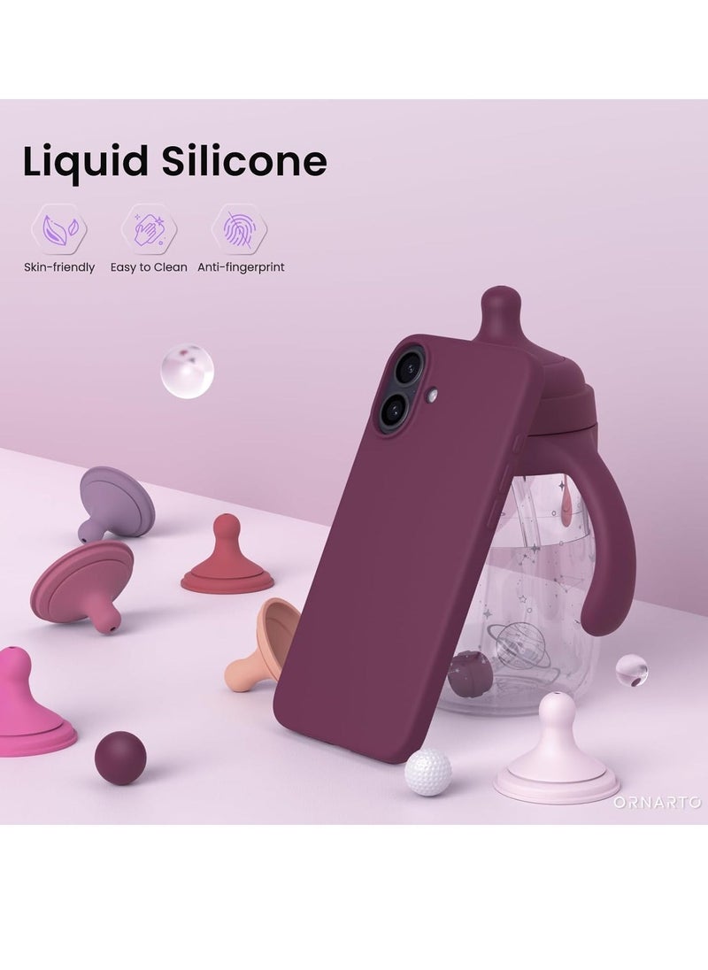 IAF iPhone 16 Plus Slim Fit Matte Maroon TPU Case â€“ Soft, Flexible Silicone Back Cover - Image 2