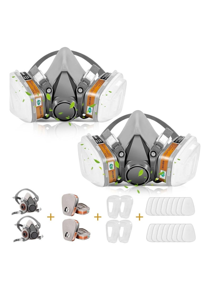 Gas Masks Survival Nuclear and Chemical, Full Face Gas Mask with Activated Carbon Filter - Image 1
