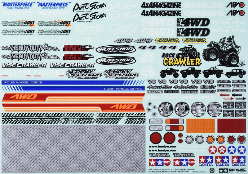 Tamiya 54630 Decorative Sheet OffRoad Vehicles - Image 2