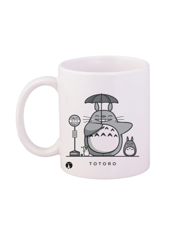 RYN Studio Ghibli Printed Mug White/Grey/Black 12ounce