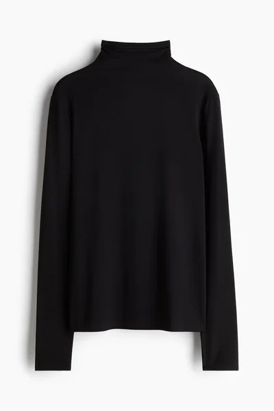 H&M Lyocell Turtleneck Top