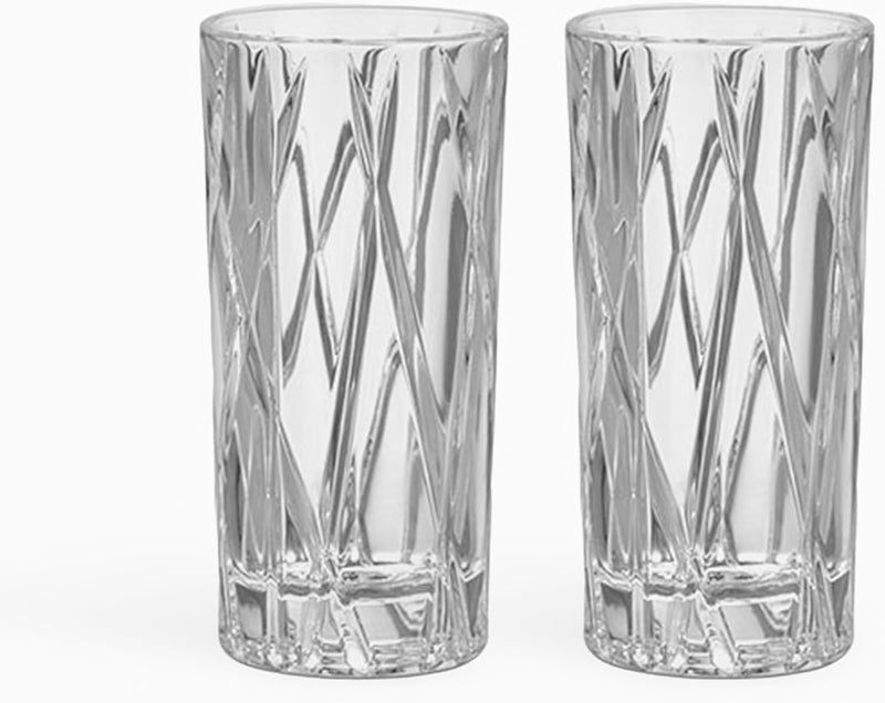Orrefors City Shot Glasses with Heavy Base (Set of 2) - 1.7 Fl. Oz., Asymmetric Design - Crystal, Glassware for Spirits & Shots, Serving Tequila, Vodka, Whiskey, Dishwasher Safe - Image 1