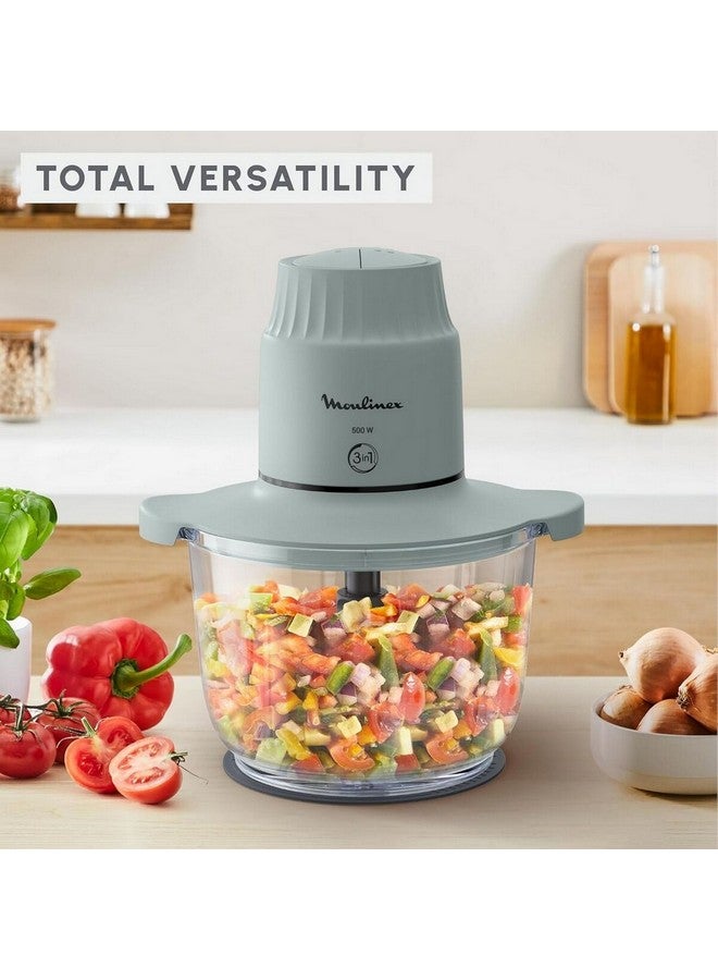 مولينكس محضرة طعام زجاجية بقدرة 500 واط مع وعاء زجاجي اللون الأخضر الكافوري والشفاف 1 لتر DJ603127 - Image 5