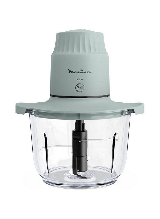 مولينكس محضرة طعام زجاجية بقدرة 500 واط مع وعاء زجاجي اللون الأخضر الكافوري والشفاف 1 لتر DJ603127 - Image 2