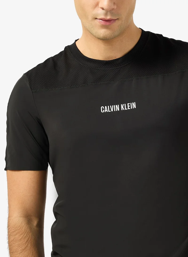 Calvin Klein Sports UB1-BLACK Baselayer T-Shirt for Men | Best Price UAE