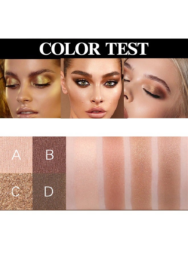 Leezi Charm Fashionable Colors Eyeshadow  -4 ​Colors Matte Shimmer Glitter Multi Reflective Shades Ultra Pigmented Makeup Eye Shadow Powder Waterproof Eye Shadow#02 - Image 3