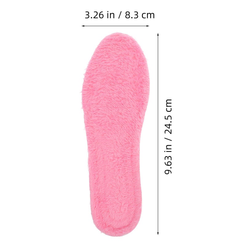 Winter Warm Fleece Inserts Thickened Thermal Insoles for Women Boots - Image 3