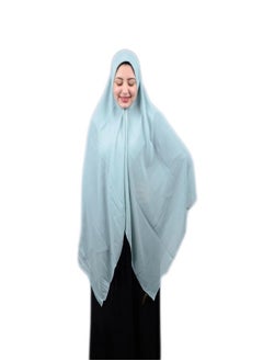 Long Malaysian Khimar Hjab Light Blue Color
