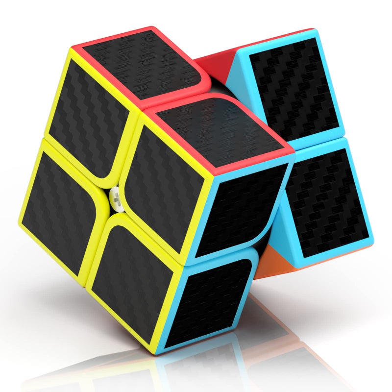 ROXENDA 2 x 2 Speed Cube, Speed Cube 2 x 2 x 2 Super Durable Carbon Fiber Adhesive with Vivid Colours (2 x 2 x 2) - Image 1
