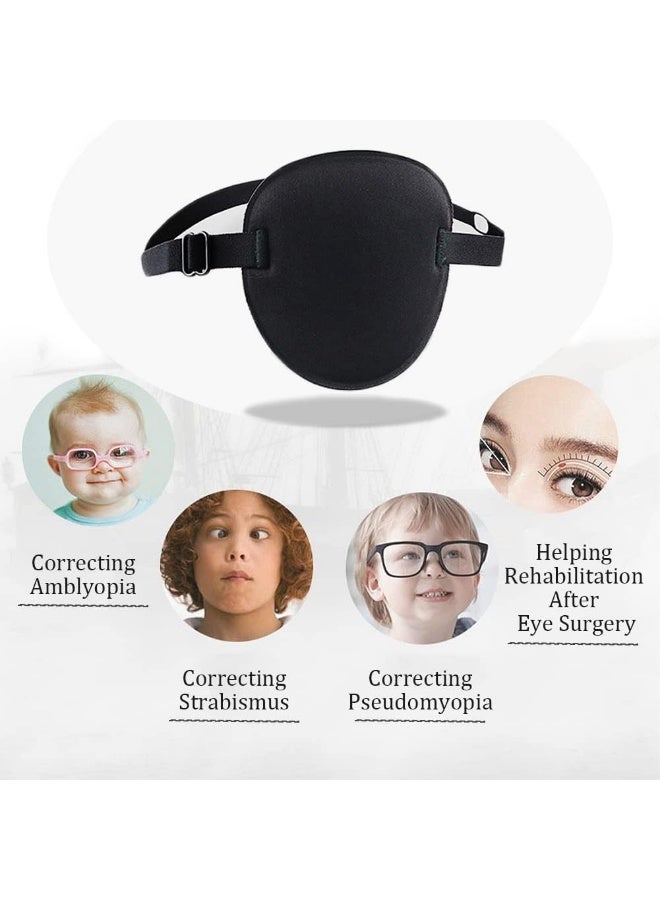 Eye Patch, Adjustable Medical Eye Patches for Adults, Pirate Eye Patch for Treat Lazy Eye Amblyopia Strabismus - Image 2