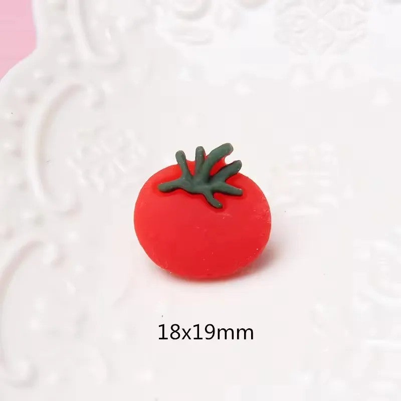 Bluejw Budget-Friendly Flatback Resin Cabochons - Realistic Artificial Vegetable & Fruit Designs for DIY Jewelry, Food-Themed Crafts & Souvenirs - Image 5