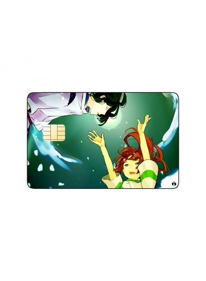 RKN PRINTED BANK CARD STICKER Chihiro And Haku From Spirited Away Anime - Image 1