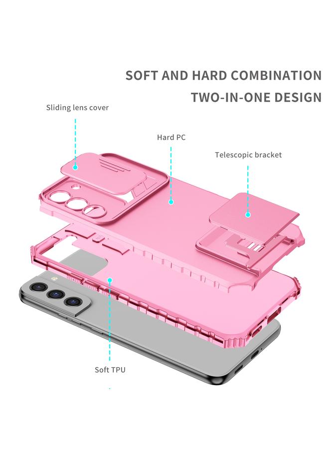 S-TOP Case For Samsung Galaxy S22+ 5G Stereoscopic Holder Sliding Camshield Phone Case - Image 2