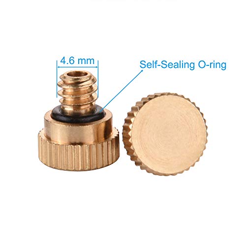 Bluecell World BCP 10PCS 10/24 Screw Thread Brass Misting Nozzle Plug for Outdoor Cooling System - Image 2