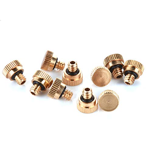 Bluecell World BCP 10PCS 10/24 Screw Thread Brass Misting Nozzle Plug for Outdoor Cooling System - Image 3