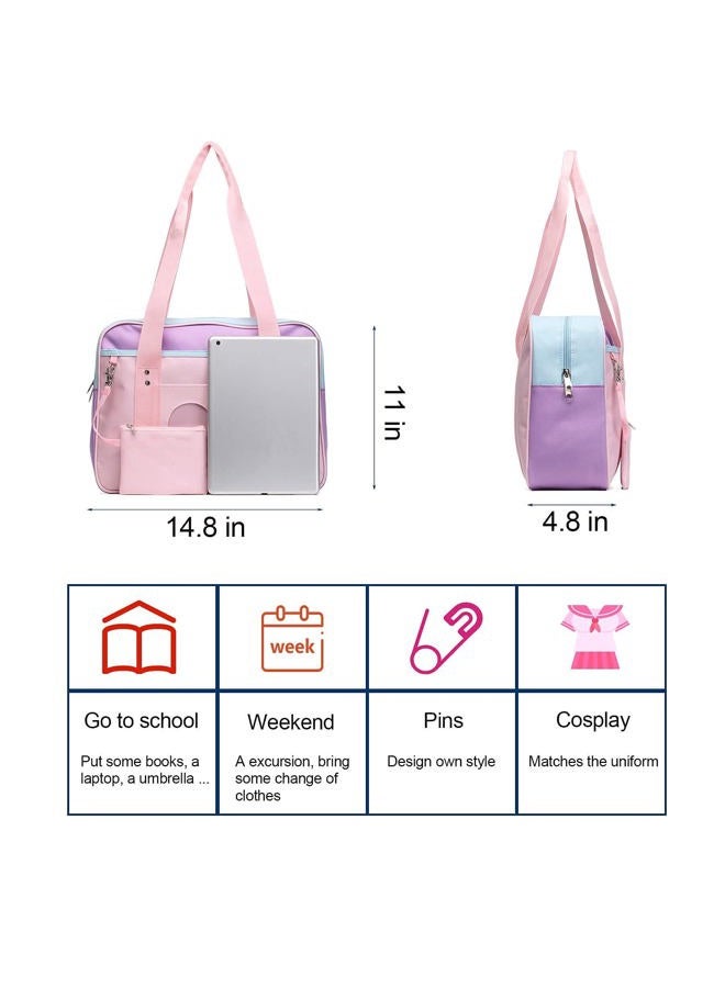 SteamedBun Ita Bag Heart Japanese Bags Large Shoulder Purse Anime Satchels for Cosplay - Image 5